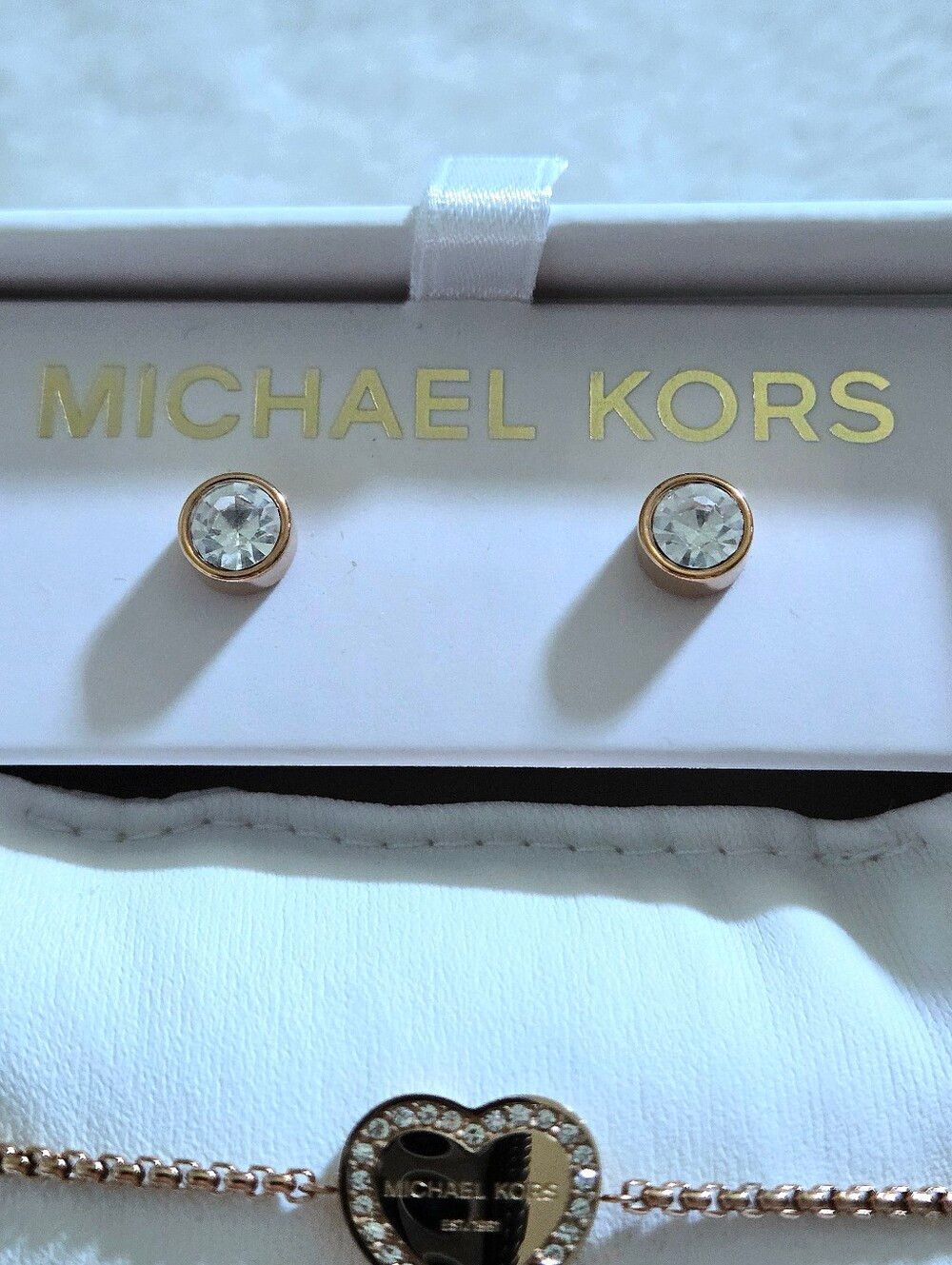 ✨️HP✨️ Michael Kors Rose🌹 Gold💛 Heritage Heart Set - NIB - Picture 11 of 16